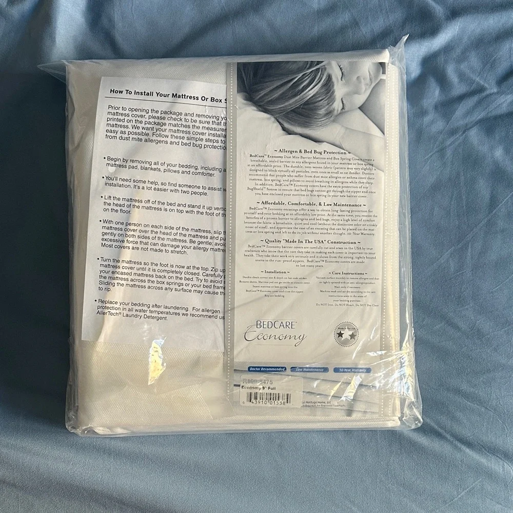 New BedCare Mattress Cover - White
